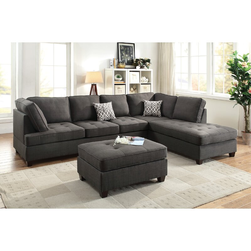 Infini Furnishings Reversible Sectional & Reviews